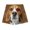 ☪149-Coffee, variant on Silly Dog Butt Print Beach Pants Men Elastic Drawstring for Hot Tub Water Park 4th July Party