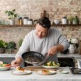 thumbnail image 2 of Jamie Oliver by T-fal Cooks Direct, Stainless Steel Non-Stick Frying Pan 3 Pcs Set (20/24/28cm) (8/9/11 Inches) with Induction, 2 of 6