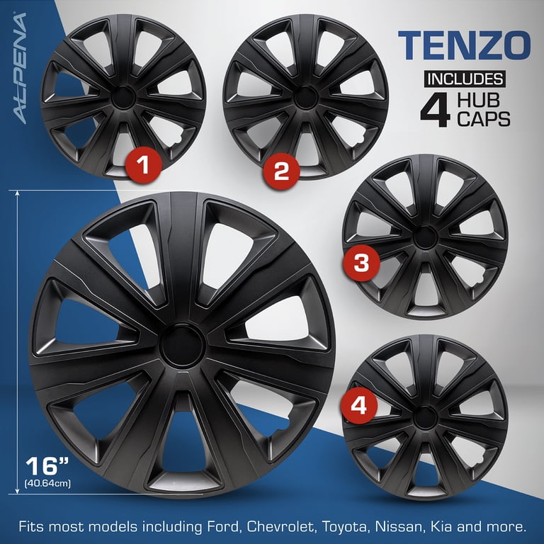 14-Inch Silver Wheel Trims & Hub Caps – Full Set For Dacia Spark (Any Model)