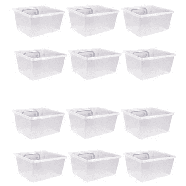 12 Pack Pegboard Clear Bins, Pegboard Bins Hooks, DIY Pegboard