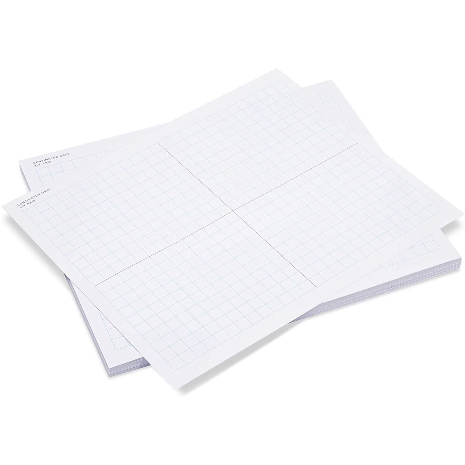100 Sheets Single Sided X-Y Axis Mat Plain, Graphing, Math Teaching Supplies, 9 x 11 inches