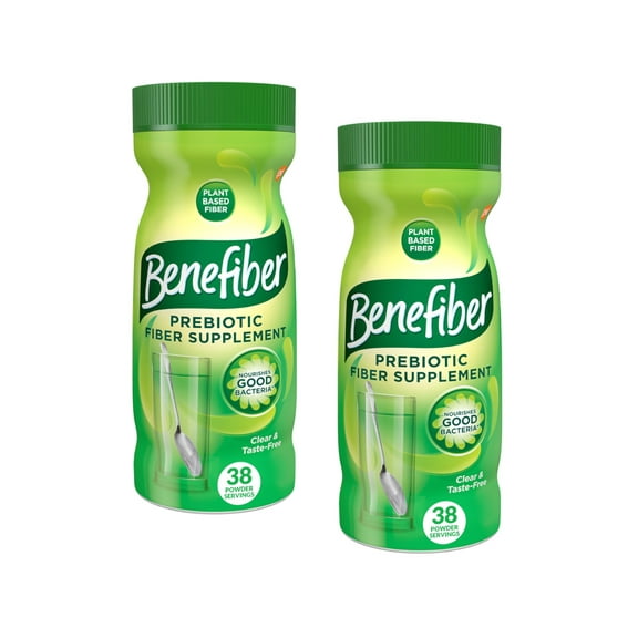 2 Pack - Benefiber Fiber Supplement Sugar Free 38 Powder Servings, 5.4 oz Each