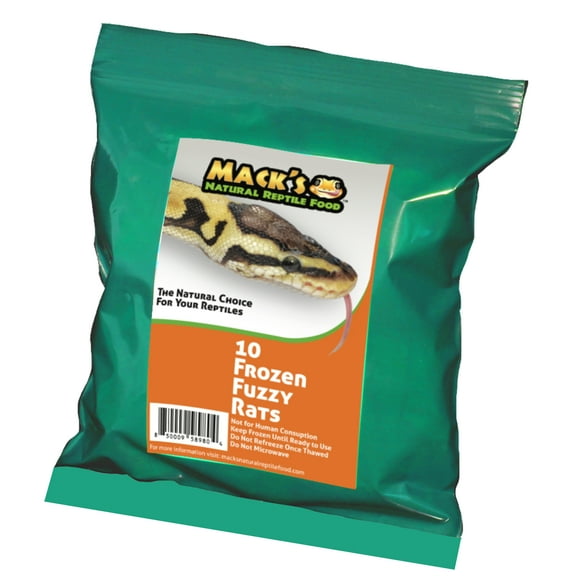 Mack's Natural Reptile Food Fuzzy rat 10 ct.