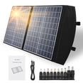 thumbnail image 1 of 60W Portable Solar Panel Kit Folding Solar Charger Outdoor Emergency, 1 of 8