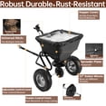 thumbnail image 4 of Zimtown Garden Cart Garden Wagon Wood Wagon ALL Terrain Pulling Red, 4 of 5