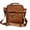 Brown, variant on Retro PU Leather Shoulder Bag, Multi-Functional Convertible Backpack Satchel