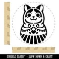 thumbnail image 2 of Cat Russian Nesting Doll Matroyshka Babushka Self-Inking Rubber Stamp Ink Stamper - Red Ink - Large 1-1/2 Inch, 2 of 7