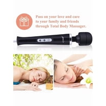 Rechargeable Wand Massager for Women, Electric Handheld Massager, 10 Speeds with Strong Vibrations, Quiet, Waterproof, Cordless, for Neck Shoulder Back Foot Muscle Body Massage, Sport Recovery