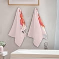 thumbnail image 2 of Coolnut Valentine's Day Hearts Hand Towels for Bathroom, 3D Pattern Kitchen Towel 2 PCS Ultra Soft and Highly Absorbent Decorative Fingertip Face Bath Towels for Spa & Hotel, 28.3"x 14.4", 2 of 4