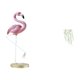 thumbnail image 1 of Estatua de flamenco de resina, escultura de ave, decoración para el hogar, chimenea, arte moderno, figura decorativa para jardín con soporte de metal, 1 of 8