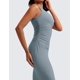 thumbnail image 4 of Vestido CRZ YOGA Butterluxe Midi Sin Mangas Fruncido Azul S, 4 of 4