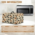 thumbnail image 5 of TSOVTHRID Witch Hat Pumpkin Star Print Dust-Proof Microwave Oven Cover Protector Universal Microwave Oven Grill Cover Case Protections for Toaster Oven Halloween Decor, 18.25"W x 14.5"D x 11"H, S, 5 of 7