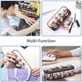 thumbnail image 6 of Uemuo Starfishes Shells Printed Large Pencil Case, Big Capacity Pencil Pouch Stationery Pen Bag, Storage High Capacity Bag Pouch Holder Box Organizer, Marker Pen Case, 6 of 9
