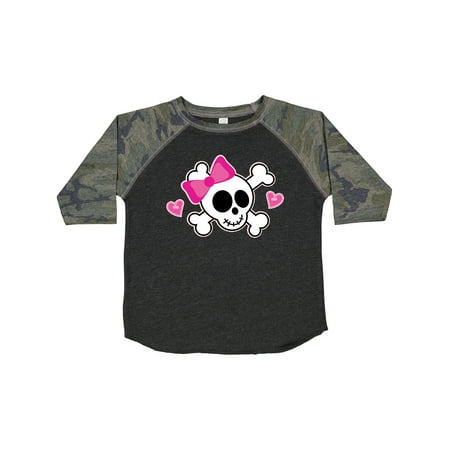 

Inktastic Valentine Holiday Girls Skull Gift Toddler Toddler Girl T-Shirt