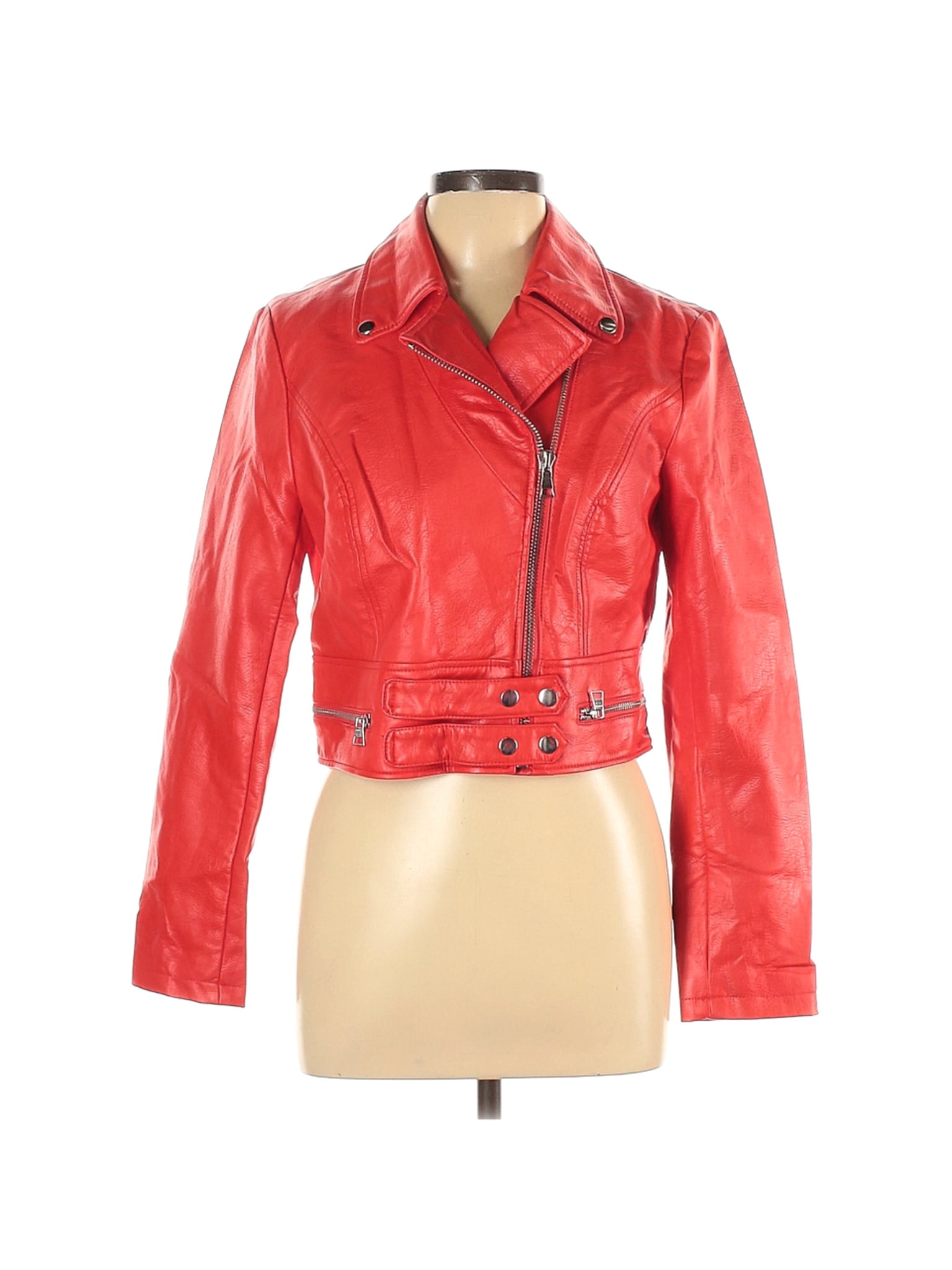 bar iii faux leather jacket