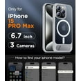 thumbnail image 2 of Temdan Magnetic Compatible with iPhone 16 Pro Max Case, [Built-in Invisible Kickstand][Compatible with MagSafe] [Military Grade Shockproof] Slim Thin Phone Case for iPhone 16 Pro Max 6.9" ,Silver, 2 of 5