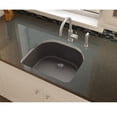 thumbnail image 3 of Elkay ELXSU2522CH0 Elkay Quartz Luxe 25" x 22" x 8-1/2", Single Bowl Undermount Sink, Caviar, 3 of 4
