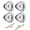 Matte Black-2 Pack, variant on Mortise Lock Door Knobs Replacement Set Brushed Nickel 2 Pack Interior Use