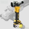 thumbnail image 3 of Yellow Brushless Cordless Angle Grinder, High-Power Lithium-ion Grinding and Polishing Tool, 3 of 8