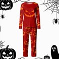 thumbnail image 2 of Matching Family Halloween Pajama Sets Womens Pjs Long Sleeve Sleepwear Holiday Lounge Outfit-Woman, 2 of 7