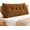 Brown, variant on Dorm Headboard Pillow Twin XL Dorm Bed Wedge Cushion, Bed Backrest Bolster Cushion with Side Pocket, College Back Support for Reading Relaxing