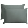 thumbnail image 5 of Debonair 1800 Count Double Brushed Microfiber Envelope Pillowcases Set of 2 (King 20" X 40", Grey), 5 of 11