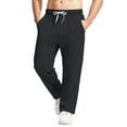 thumbnail image 2 of Breathable Thin Drawstring Trousers Elastic Comfortable Men Sweatpants Men's Four Season Casual Sports Casual Long Trousers Big Size Men's Comfortable Long Pants Fitness Running Training Trousers, 2 of 4