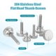 thumbnail image 5 of Tornillos de Pulgar Estriados Uxcell M5x0.98'' Acero Inoxidable 304 Cabeza Plana Tornillos de Pulgar 0.63'' Diámetro. 4 Pcs, 5 of 7