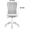 thumbnail image 2 of Velvet Stretch Armless Office Chair Cover -  Slipcover for Desk Chairs (Navy), 2 of 6