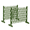Green, variant on Ktaxon 81x31in Expandable Fir Wood Fence, Arch Style Outdoor Garden Panel, Carbonized
