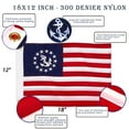 thumbnail image 2 of Anley 12"x18" United States Official Yacht Ensign Flag - USA Nautical Marine Boat Flags Banner, 2 of 7