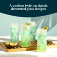thumbnail image 2 of Libbey Vintage Palms Drinking Glasses Set of 4, Colorful, Retro Palm Tree Design Glass Cups Set, Dishwasher Safe Water Glasses Set for Cocktails, 2 of 5