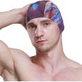 thumbnail image 3 of FYBTO Swimming Cap Universe Colorful Galaxy Unisex Adult FYBTO Polyester, 3 of 4