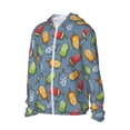 thumbnail image 2 of Xecao Fruit Ice Cream for Sun Shirt-A lightweight, hoodie-style long-sleeve UV protection garment designed for other outdoor activities., 2 of 9