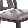 thumbnail image 3 of Lexi 24 Inch Dining Side Chair Padded Seat Set of 2 Gray Dark Brown - Saltoro Sherpi, 3 of 6