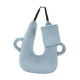 thumbnail image 3 of Almohada de viaje,Almohada de viaje Almohada para coche Ligera y portátil,Almohada en forma de U y cómoda,Apoyo para la cabeza,los hombros y el cuerpo en viajes largos en coche,Almohada Gris, 3 of 10