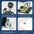 thumbnail image 3 of 1200X Student Biological Microscope Home School Science Lab Optical Instruments, 3 of 12
