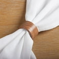 thumbnail image 7 of Better Homes & Garden Napkin Rings, Brown, 4 Pieces, 7 of 7