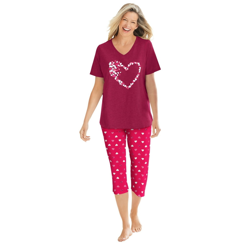 plus size capri pajama pants