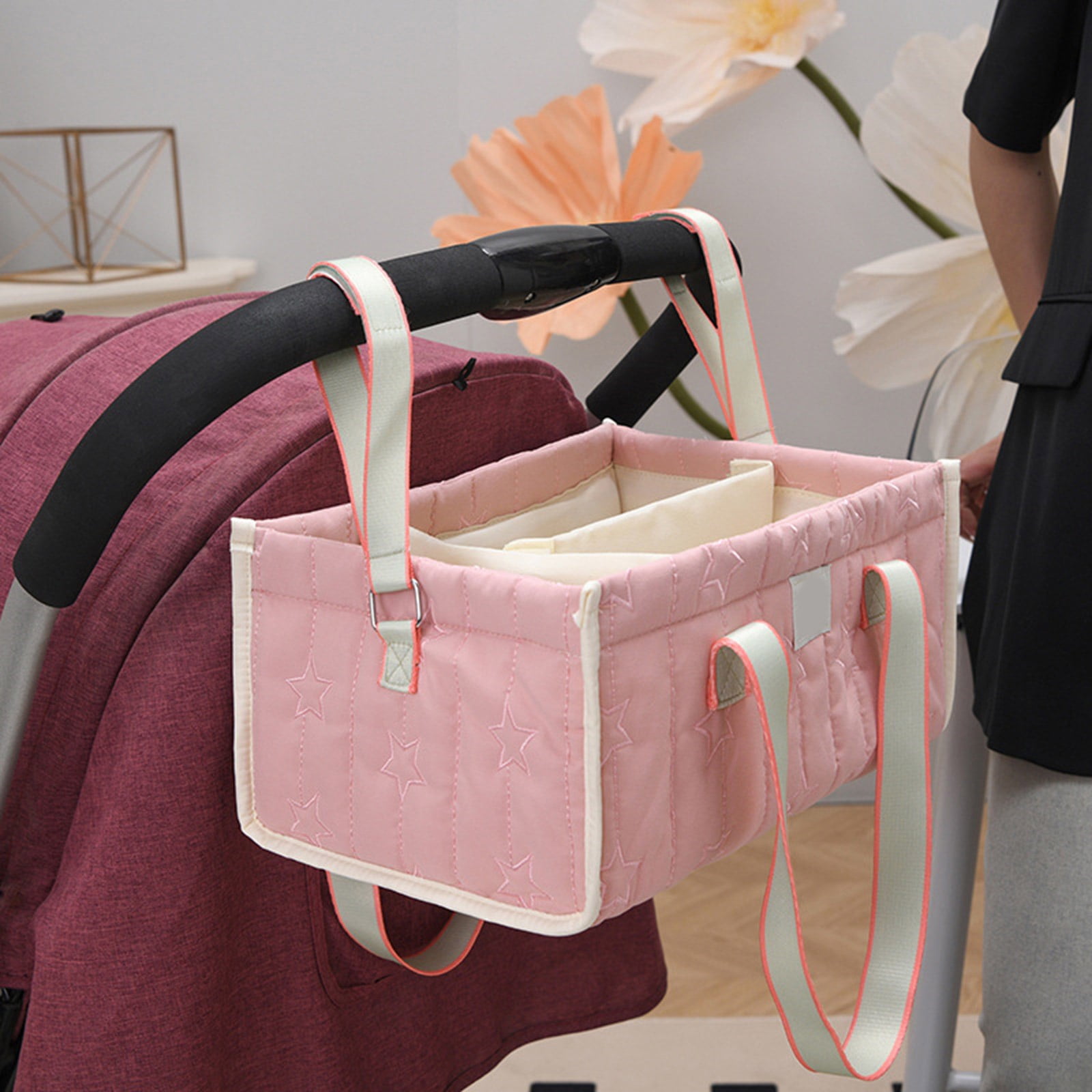 Multi Compartment Diaper Organiser Bag for Baby Essential Feature Foldable Design and Oxford Fabric