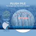 thumbnail image 6 of Ultra Soft Rug for Living Room, 9X12 Fluffy Shag Area Rug for Bedroom, Modern Shaggy Carpets Fuzzy Rug for Teens Dorm Nursery Home Decor Aesthetic, Upgrade Anti-Skid Durable, Tie-Dyed Blue Grey, 6 of 18