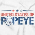 thumbnail image 2 of United States of Popeye Iconic USA Women's Plus Size Shirt Brisco Brands 3X, 2 of 5