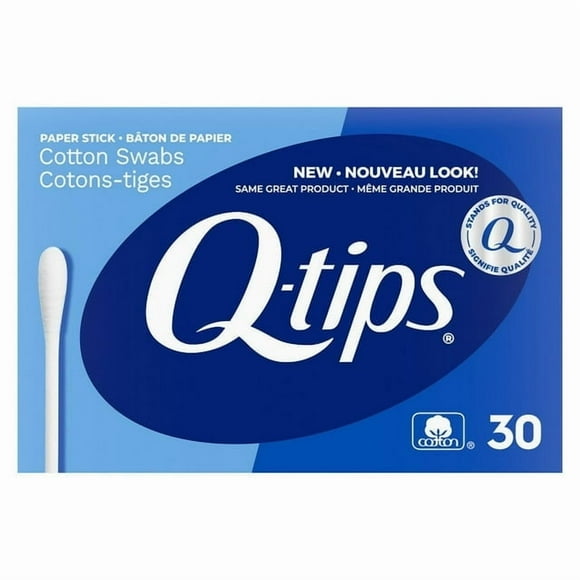 Q-Tips Cotton Swabs, 30 Count Cotton Swabs