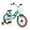 Turquoise, variante sur Costway Vélo pour Enfants 16 Pouces Bicyclette pour Tout-Petit Ajustable avec Petites Roues Stabilisatrices pour Fille de 4 à 7 Ans