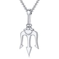 thumbnail image 5 of Poseidón Tridente Colgante Acero Inoxidable Antigua Grecia Amuleto Collar para Hombres, 5 of 5