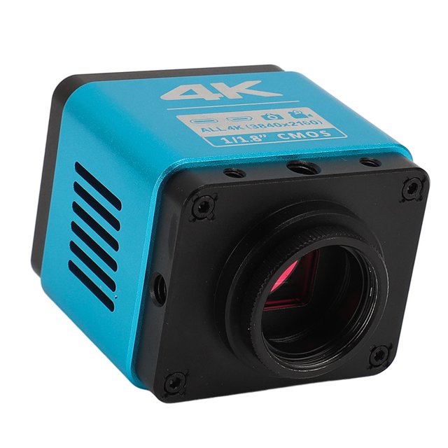 Cámara microscópica hd 4k de 8,3 mp con salida y tipo c cássmara microscópica de aumento 5x para microscopio biológico