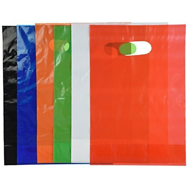 Assorted Colored Plastic Bags (50Pc) Party Supplies 50 Pieces