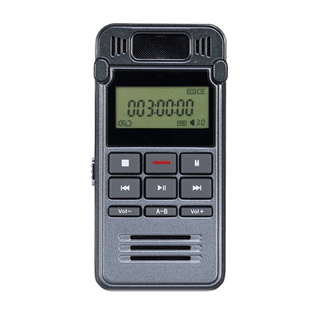 Grabadora digital activada por voz Grabación de teléfono de entrada de línea profesional Reducción de ruido estéreo Grabación de larga duración 8GB Eigraketly DZ6399-00
