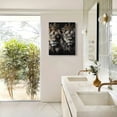 thumbnail image 4 of ZFLMY Lions Blue Eyes Crown Art Canvas Print Wall Decor 12x16 16x20 12x16in, 4 of 5