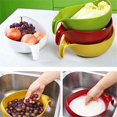 thumbnail image 2 of Lavadora de arroz, colador de quinua, limpieza de frutas y verduras, herramientas de cocina con mango más nuevo (verde) JM, 2 of 7